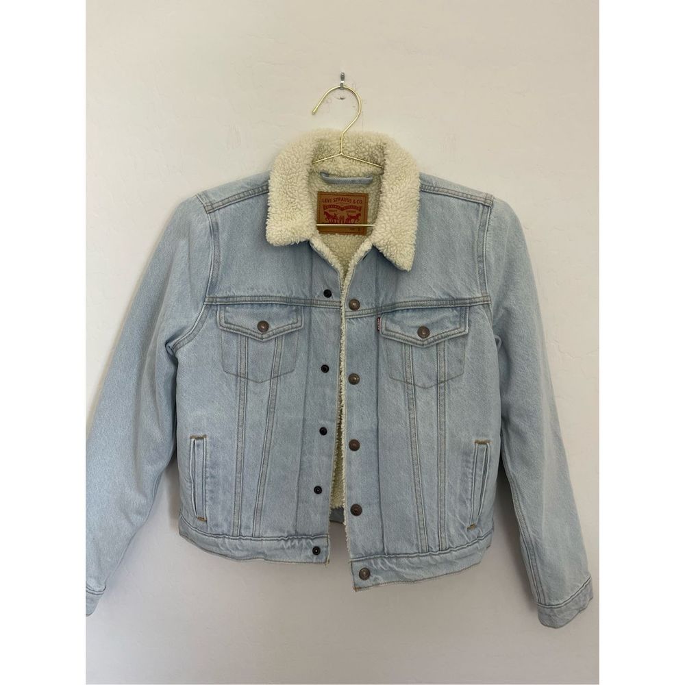 LEVI'S Original Sherpa Trucker Jean Jacket Size Small